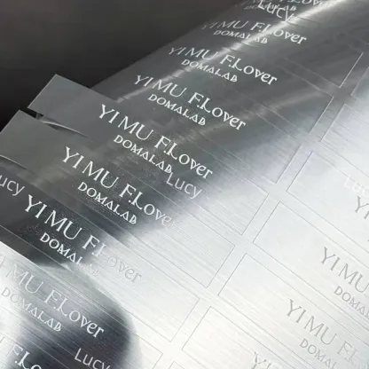Brushed Silver Stickers