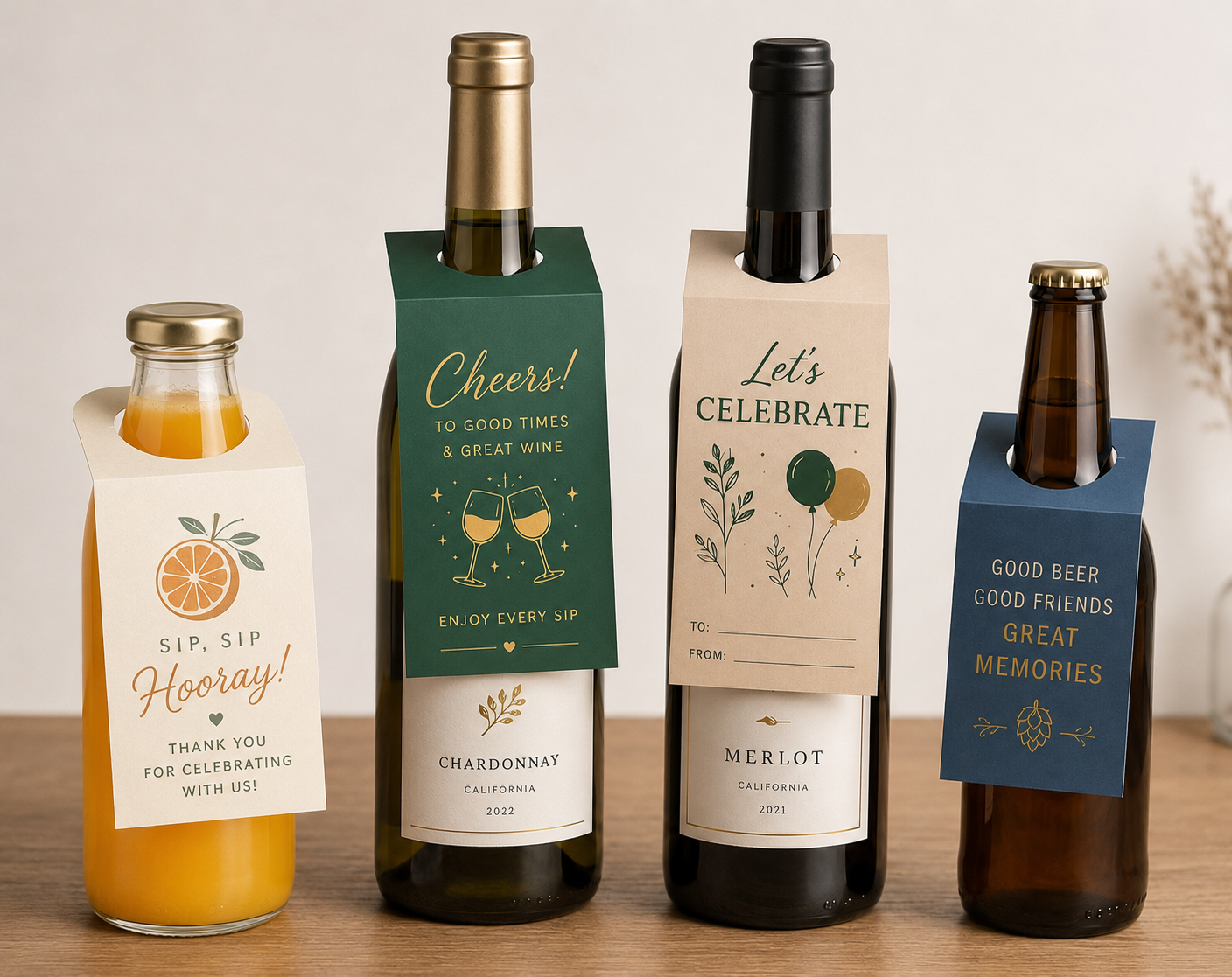 Custom Bottle Neck Tags