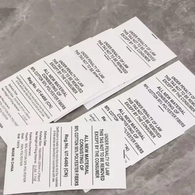 Custom Tyvek Labels
