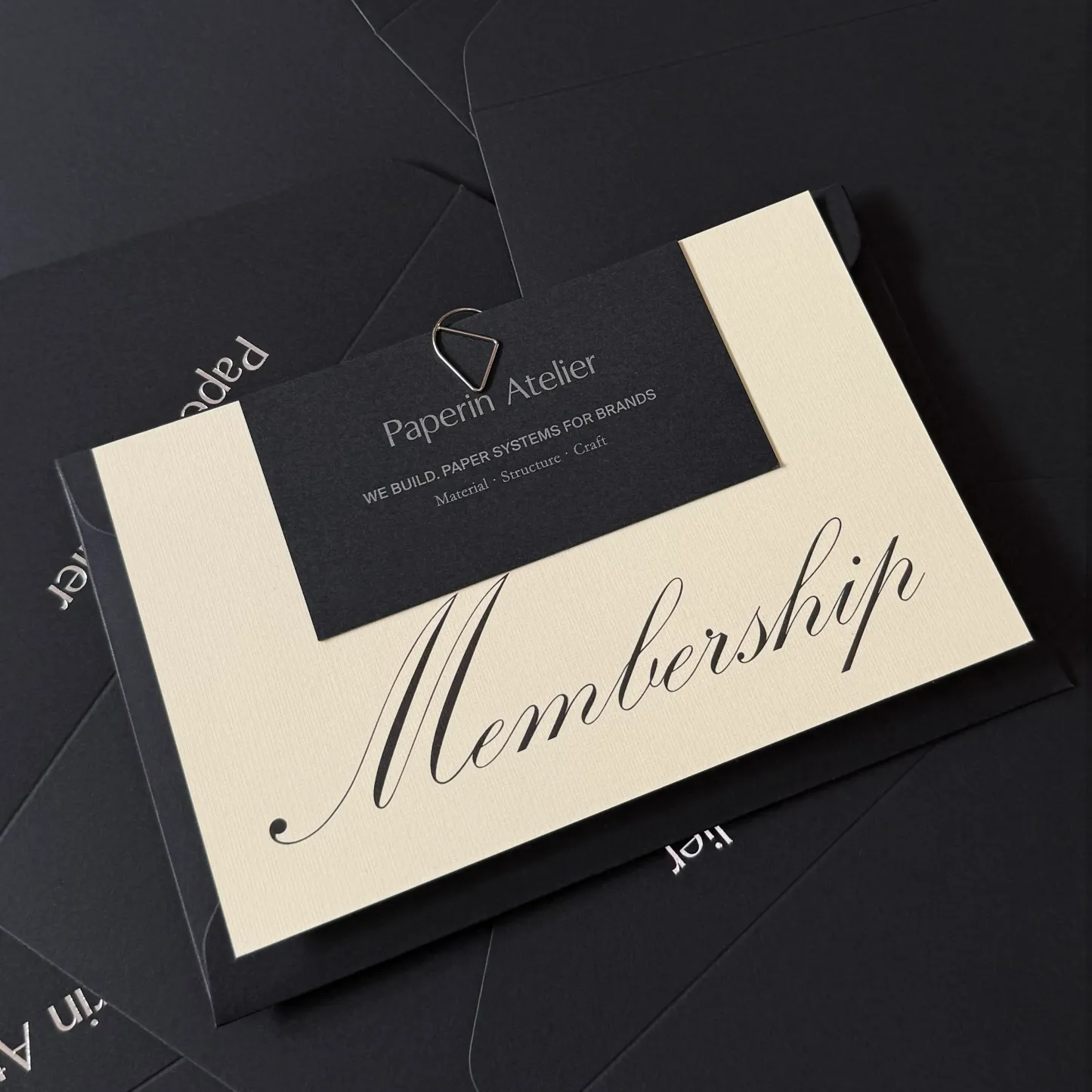 Black Cardstock Business Cards