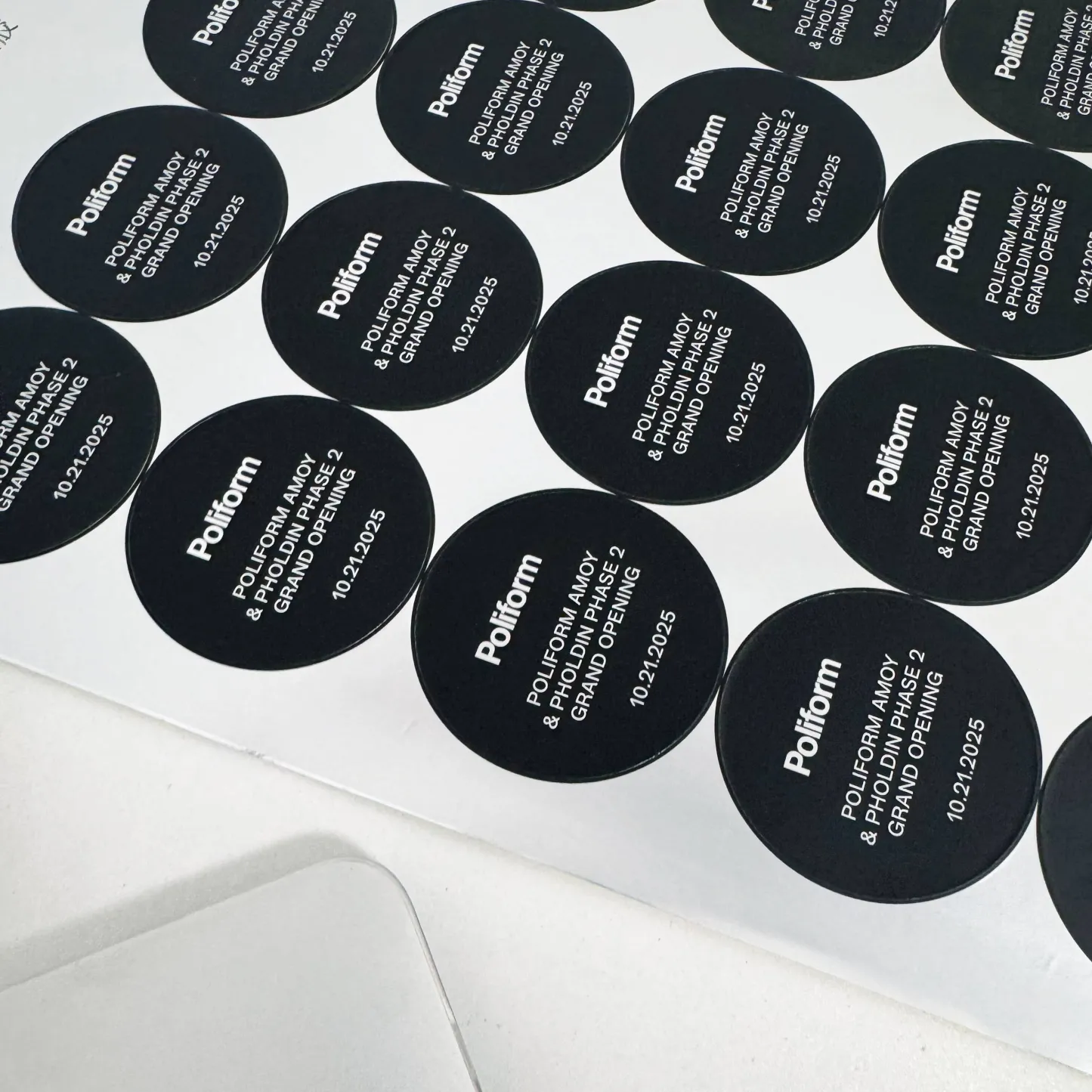 Sliver Foil Stamped Stickers