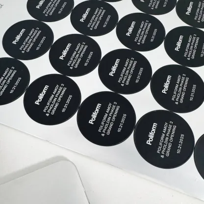 Sliver Foil Stamped Stickers