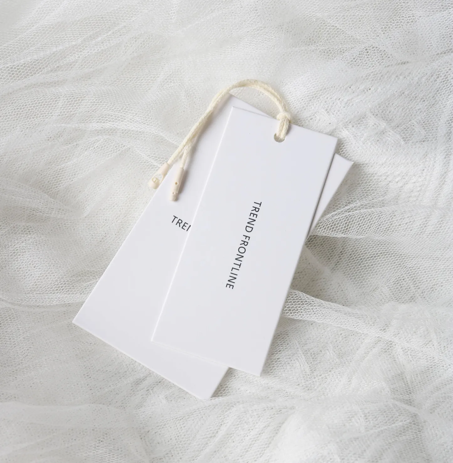 White Paper Hang Tag Strings Set