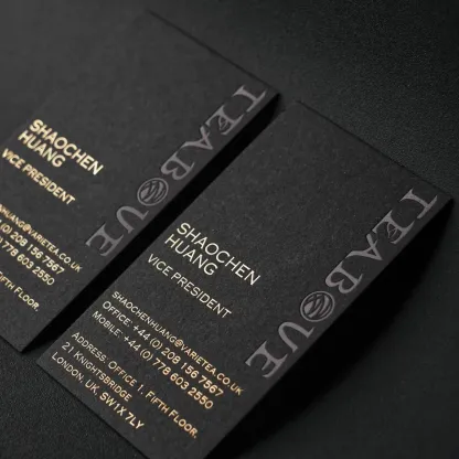 Black Cardstock Postcards