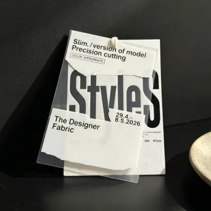 Clear Hang Tags