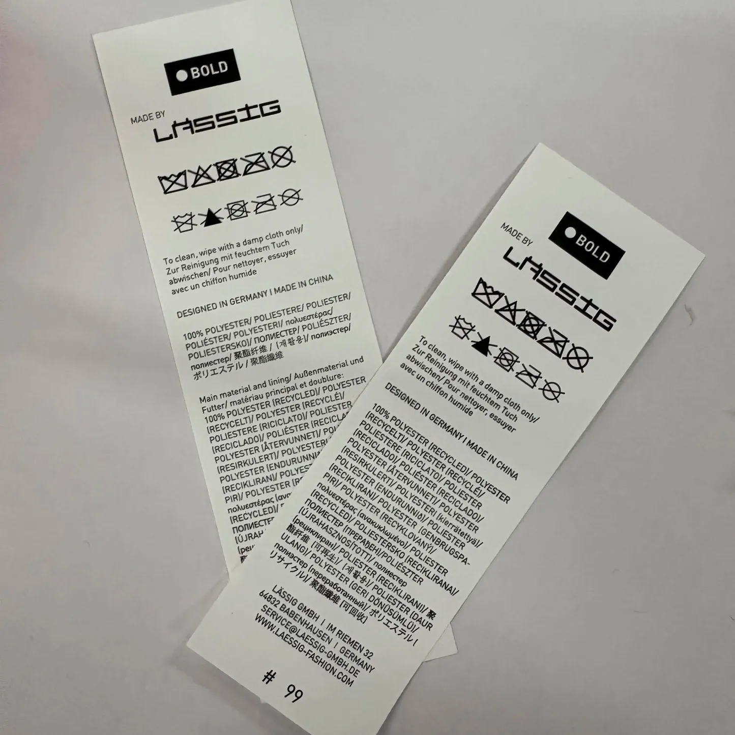 Custom Tyvek Labels