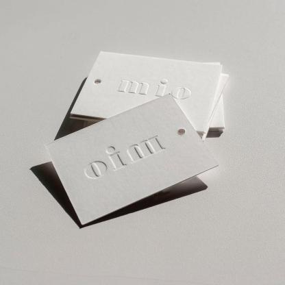 Premium Deep Embossed & Debossed Hang Tags