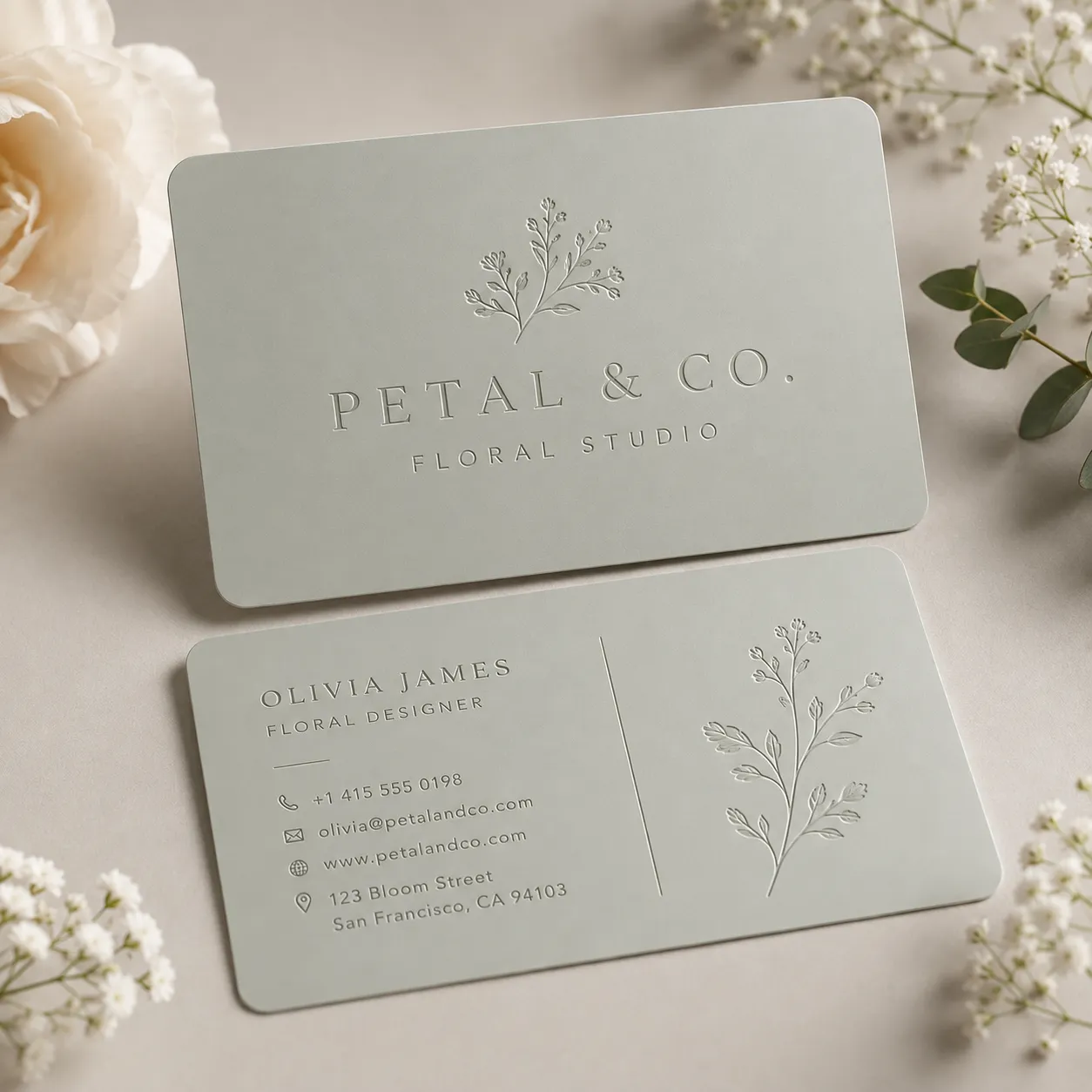 Embossed & Debossed Business Cards
