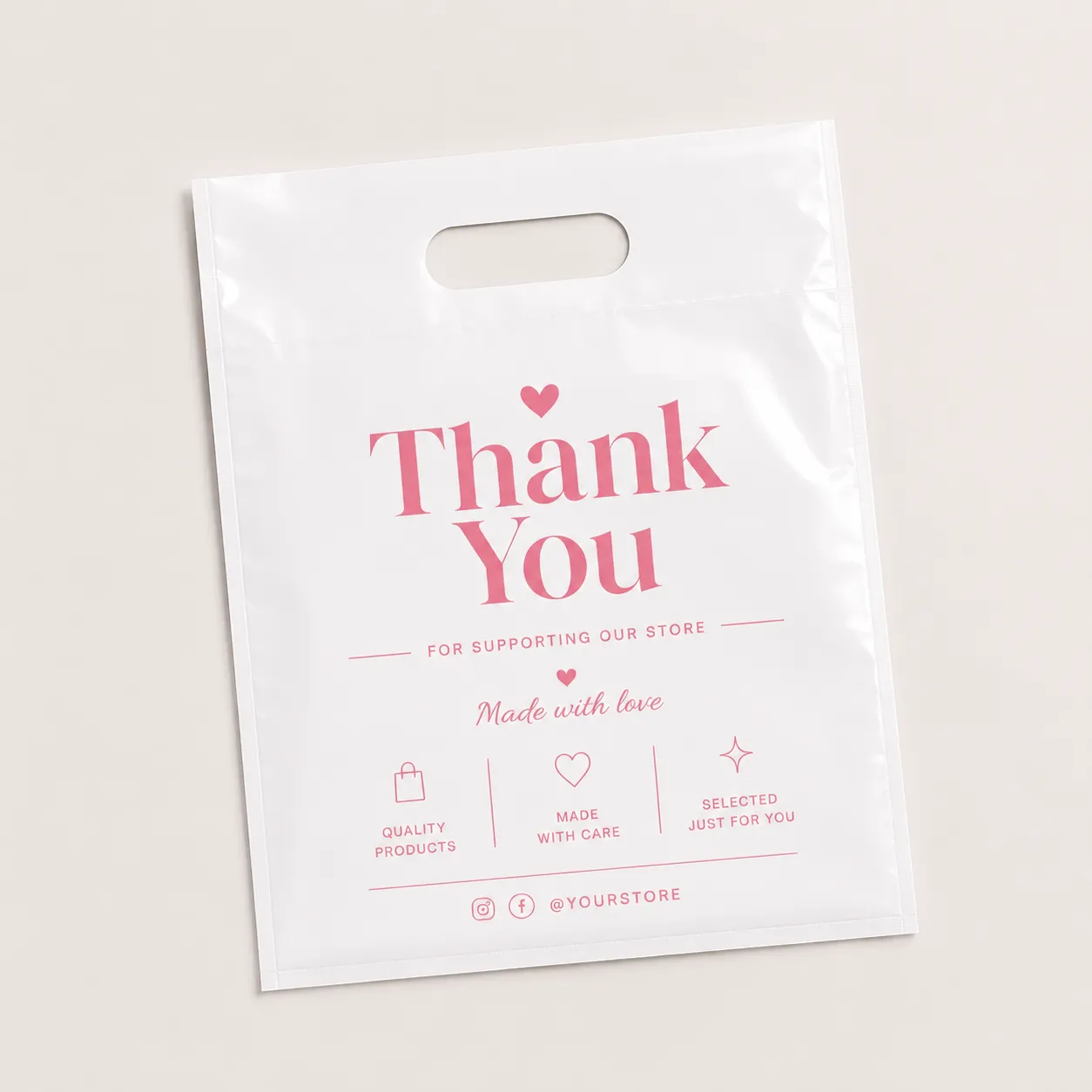 Custom Plastic Shopping Bags