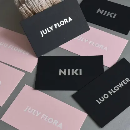 Black Cardstock Business Cards