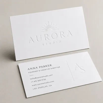 Embossed & Debossed Business Cards