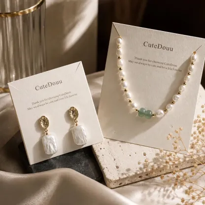 Custom Necklace Display Cards