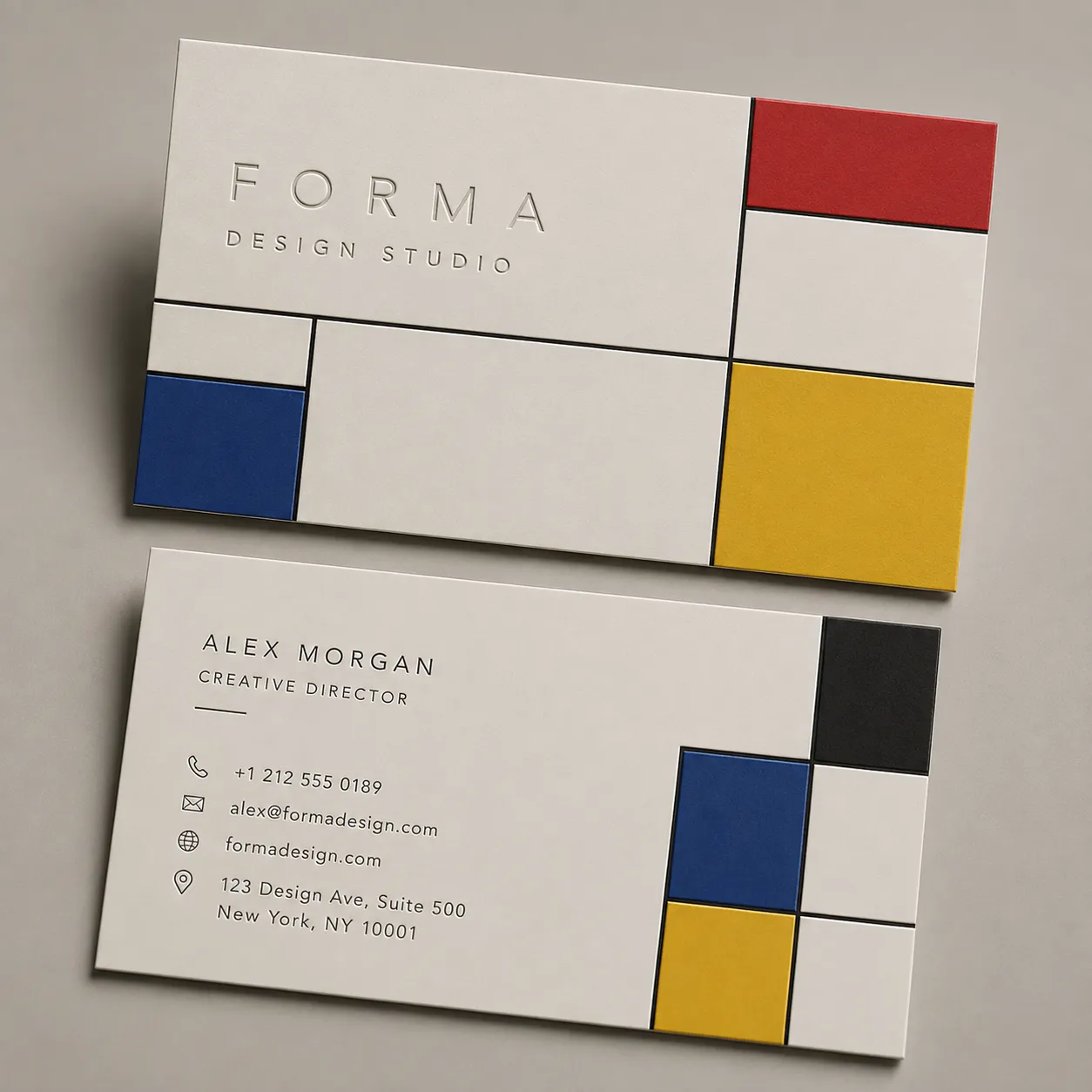 Embossed & Debossed Business Cards