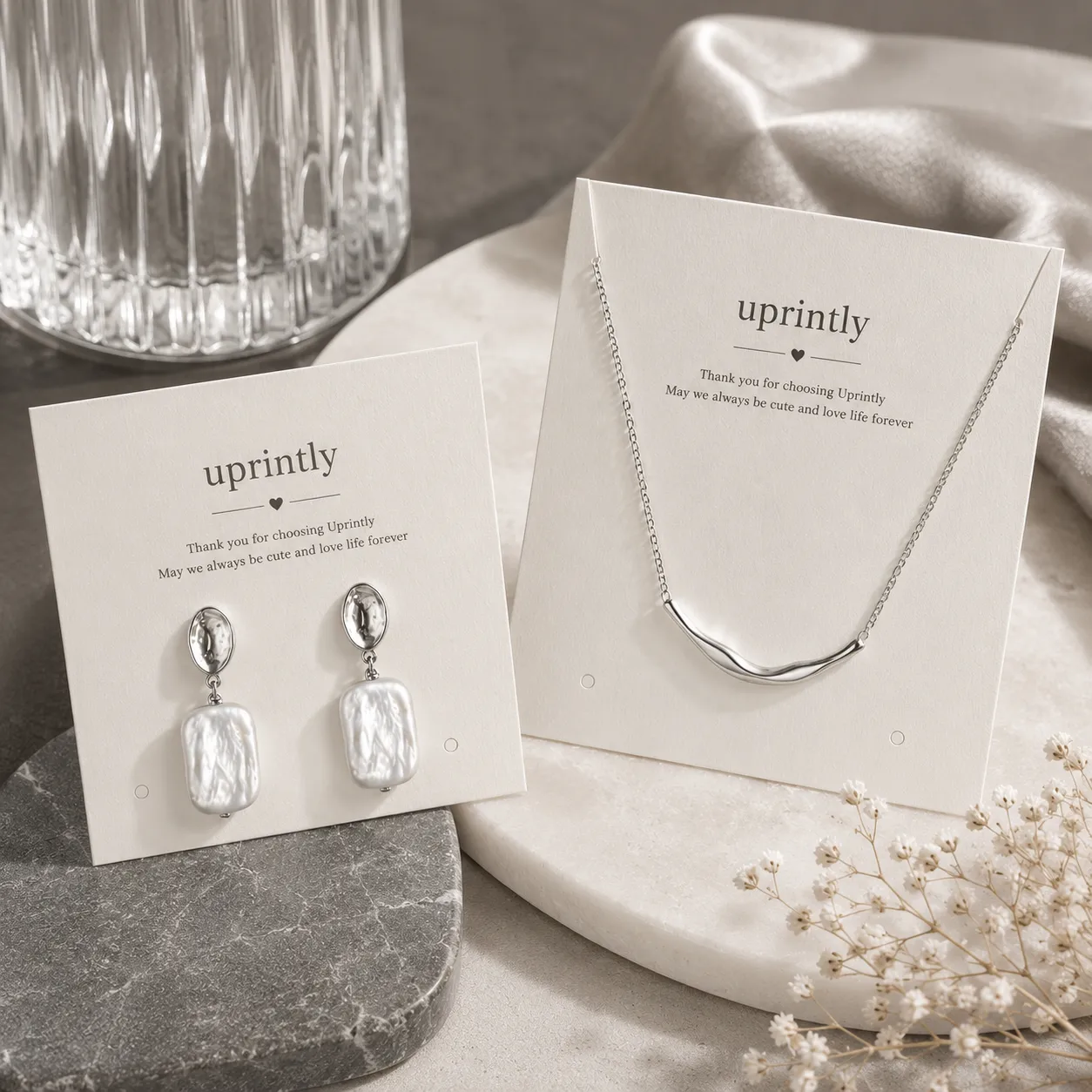 Custom Jewelry Display Cards
