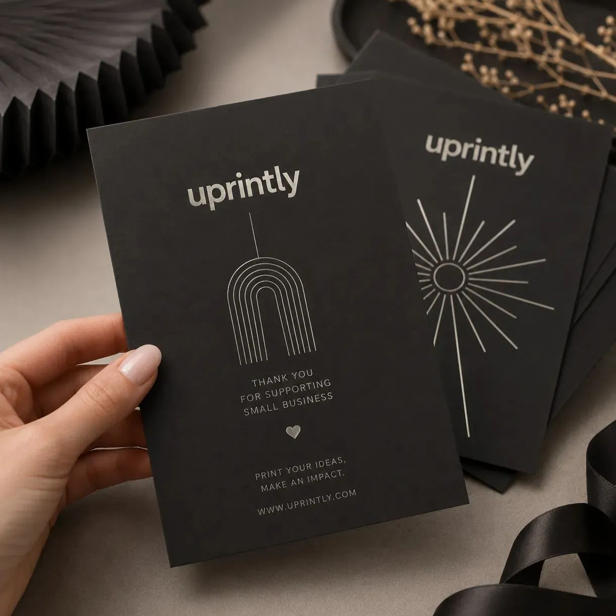 Custom Soft Touch Paper Cards
