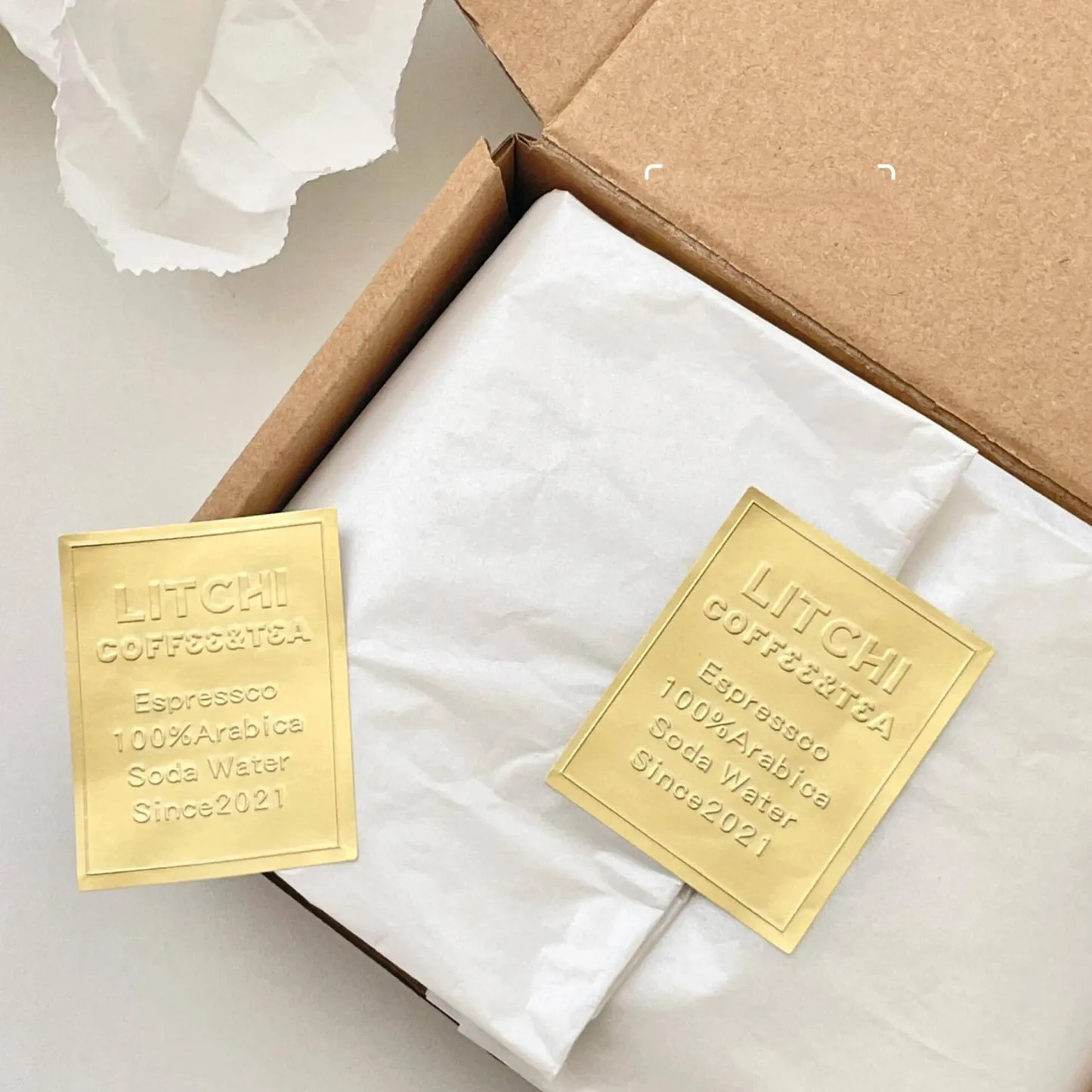 Matte Gold Stickers