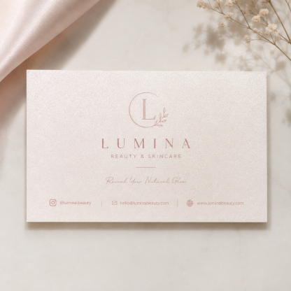 Pearlescent Paper Business Cards