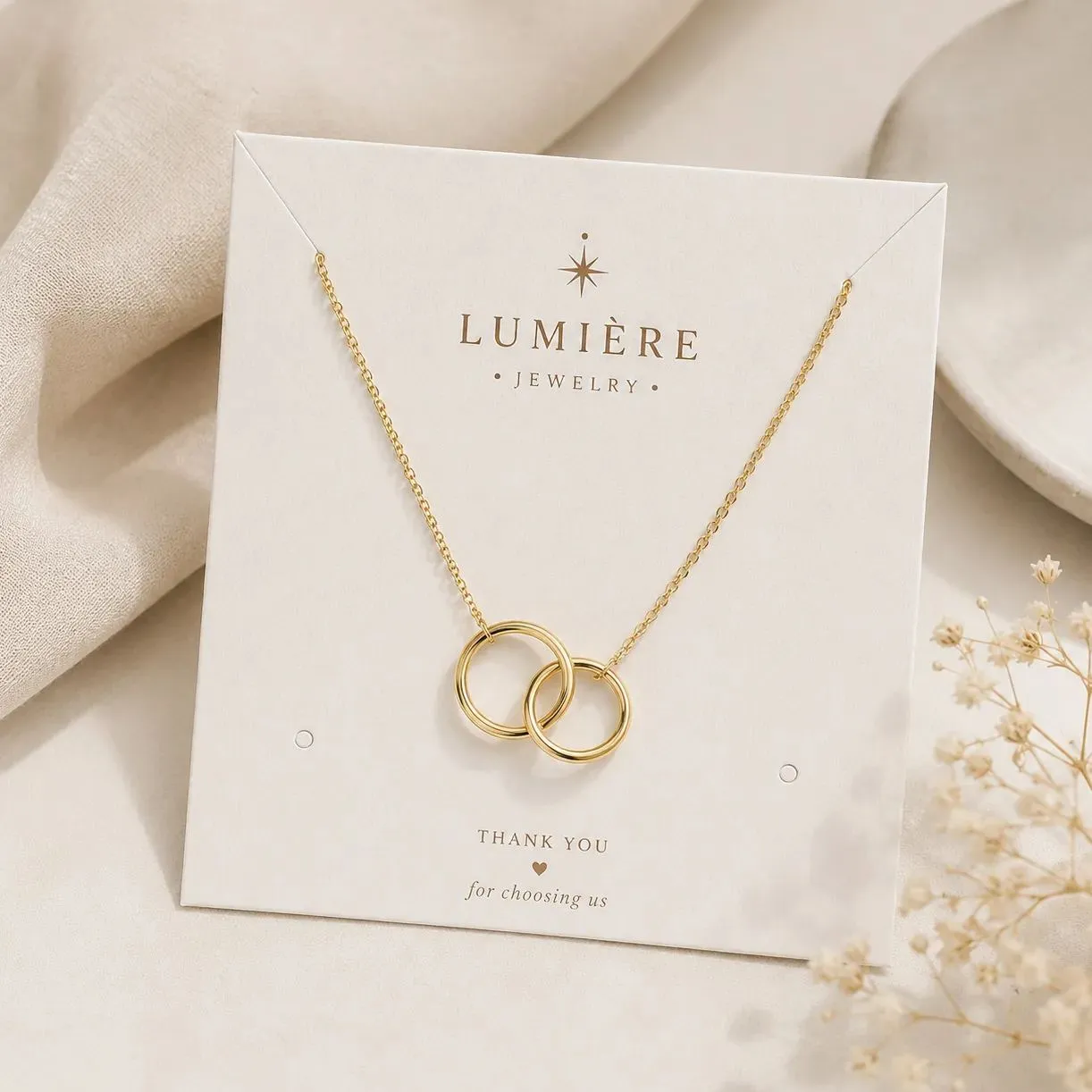Custom Necklace Display Cards