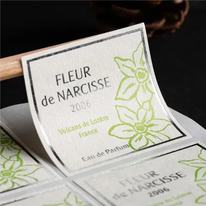 Sliver Foil Stamped Labels