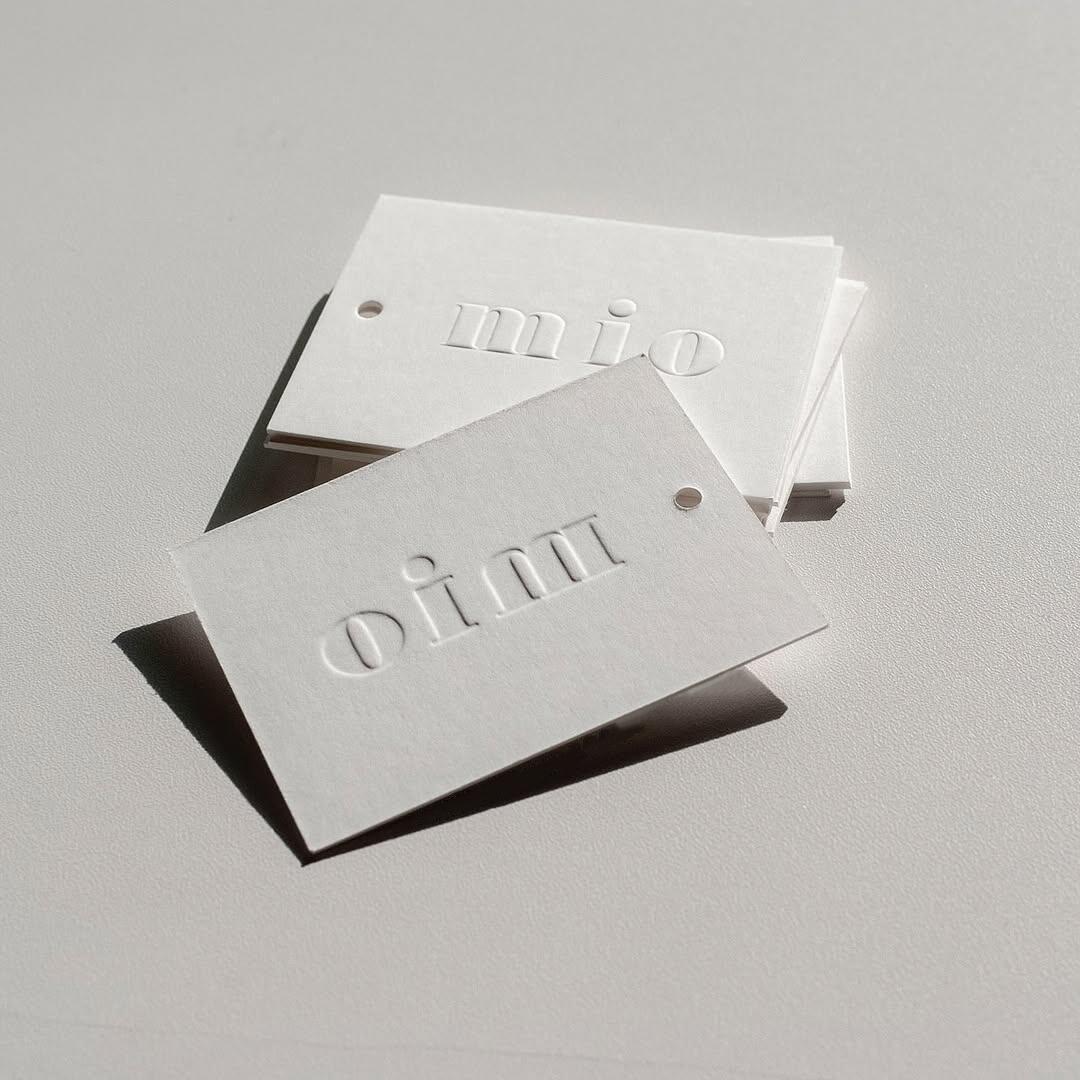 Premium Deep Embossed & Debossed Hang Tags