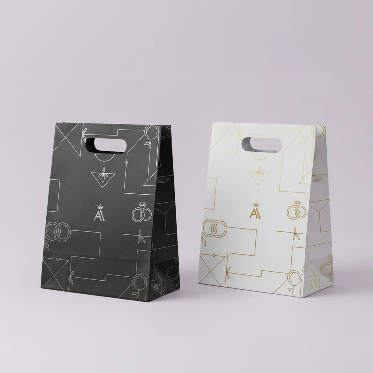 Custom Premium Die-Cut Shopping Bags