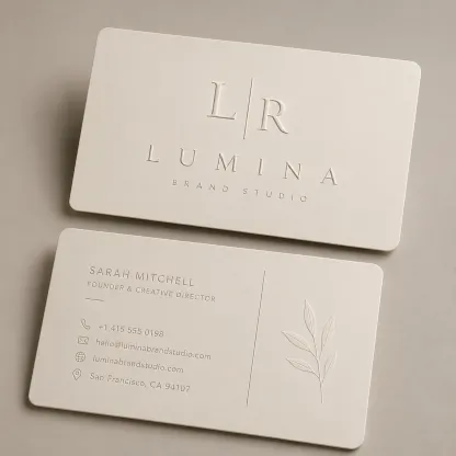 Embossed & Debossed Business Cards