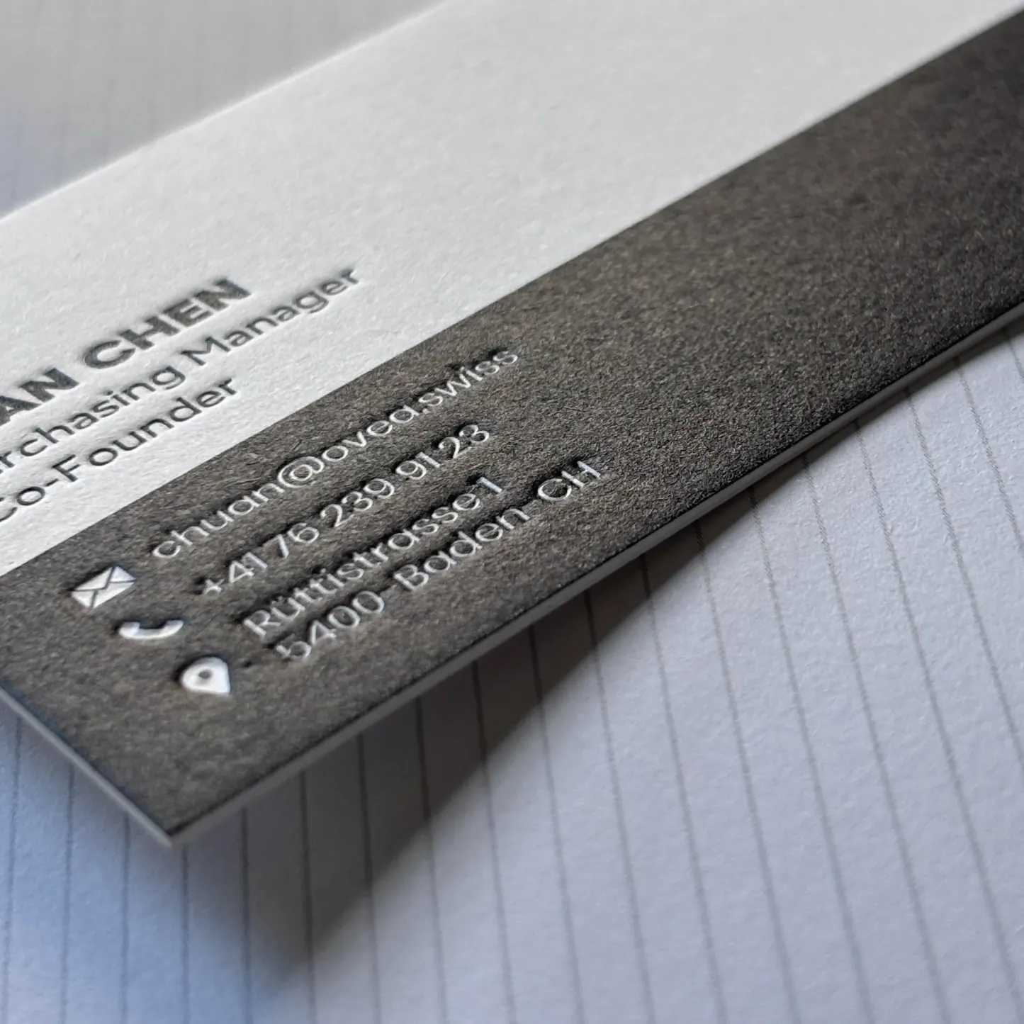 Premium Deep Embossed & Debossed Business Cards