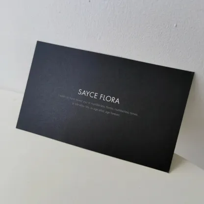 Black Cardstock Postcards