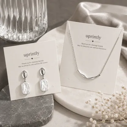 Custom Jewelry Display Cards