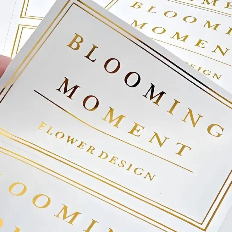 Gold Foil Stamped Labels