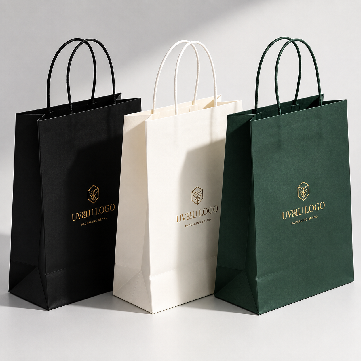 Custom Kraft Paper Shopping Bags