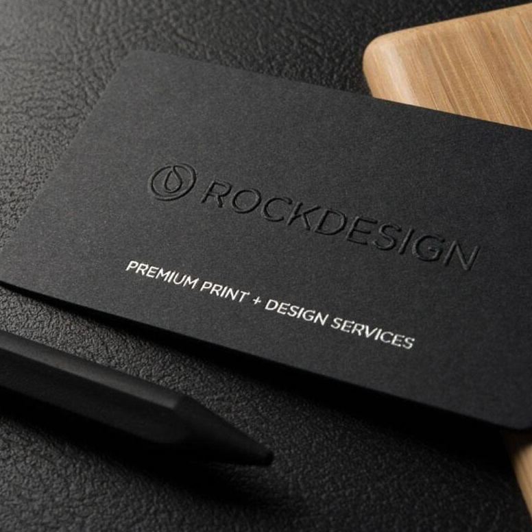 Custom Black Cardstock Postcards