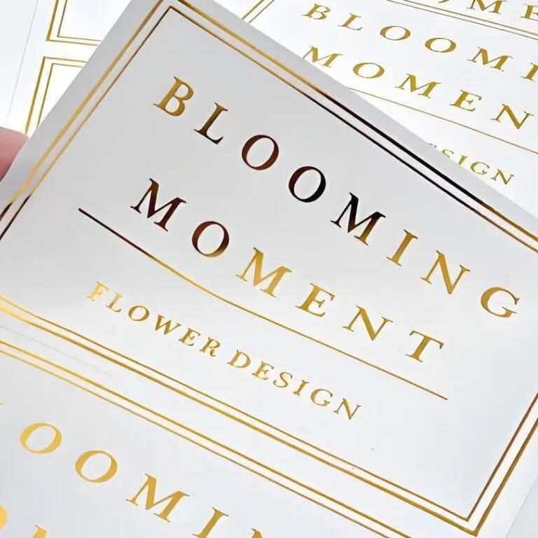 Gold Foil Stamped Stickers