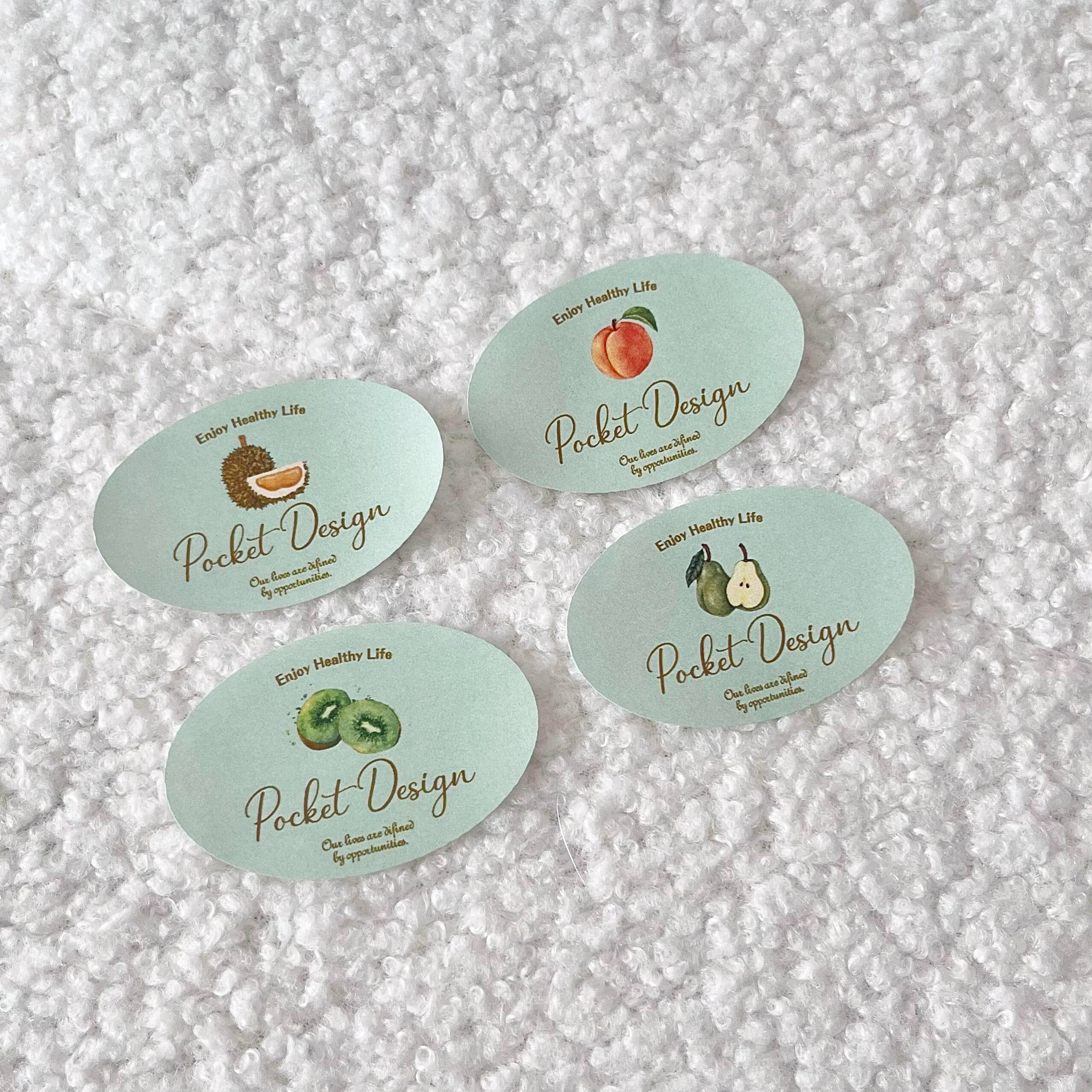 Oval Stickers