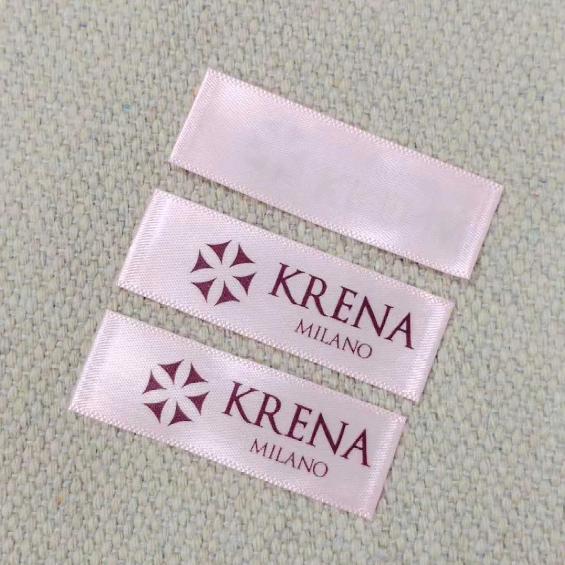 Custom Printed Satin Labels