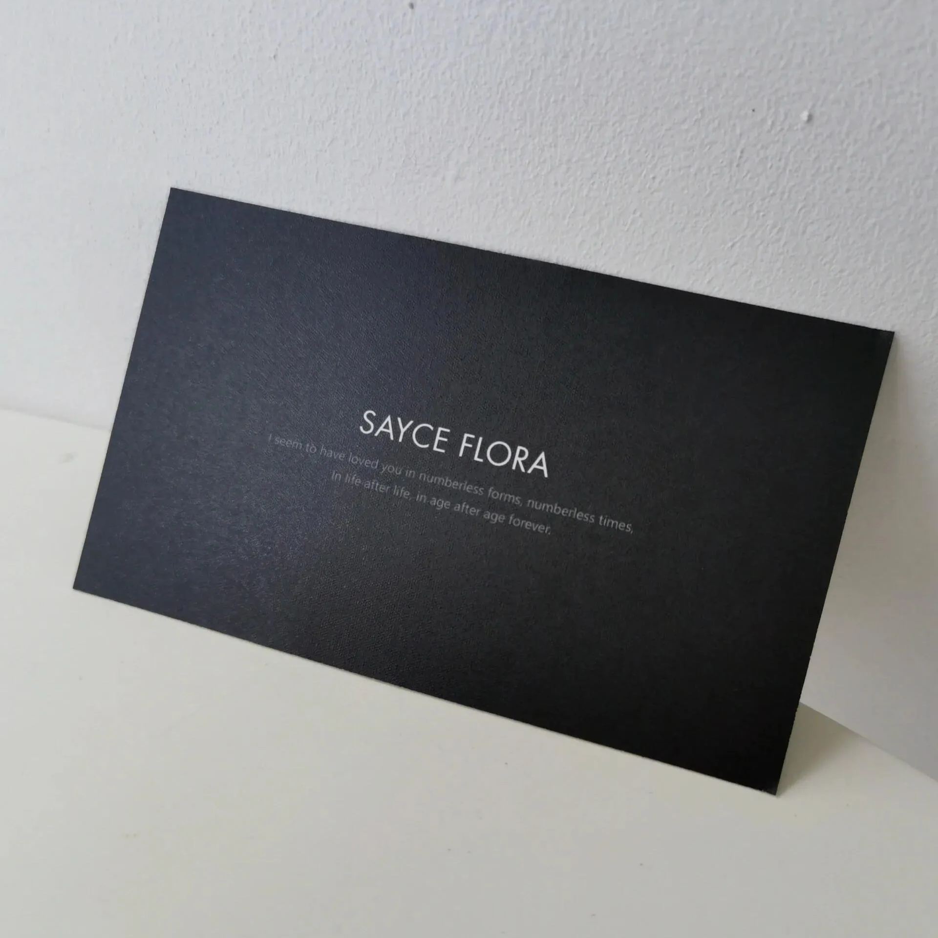 Custom Black Cardstock Postcards