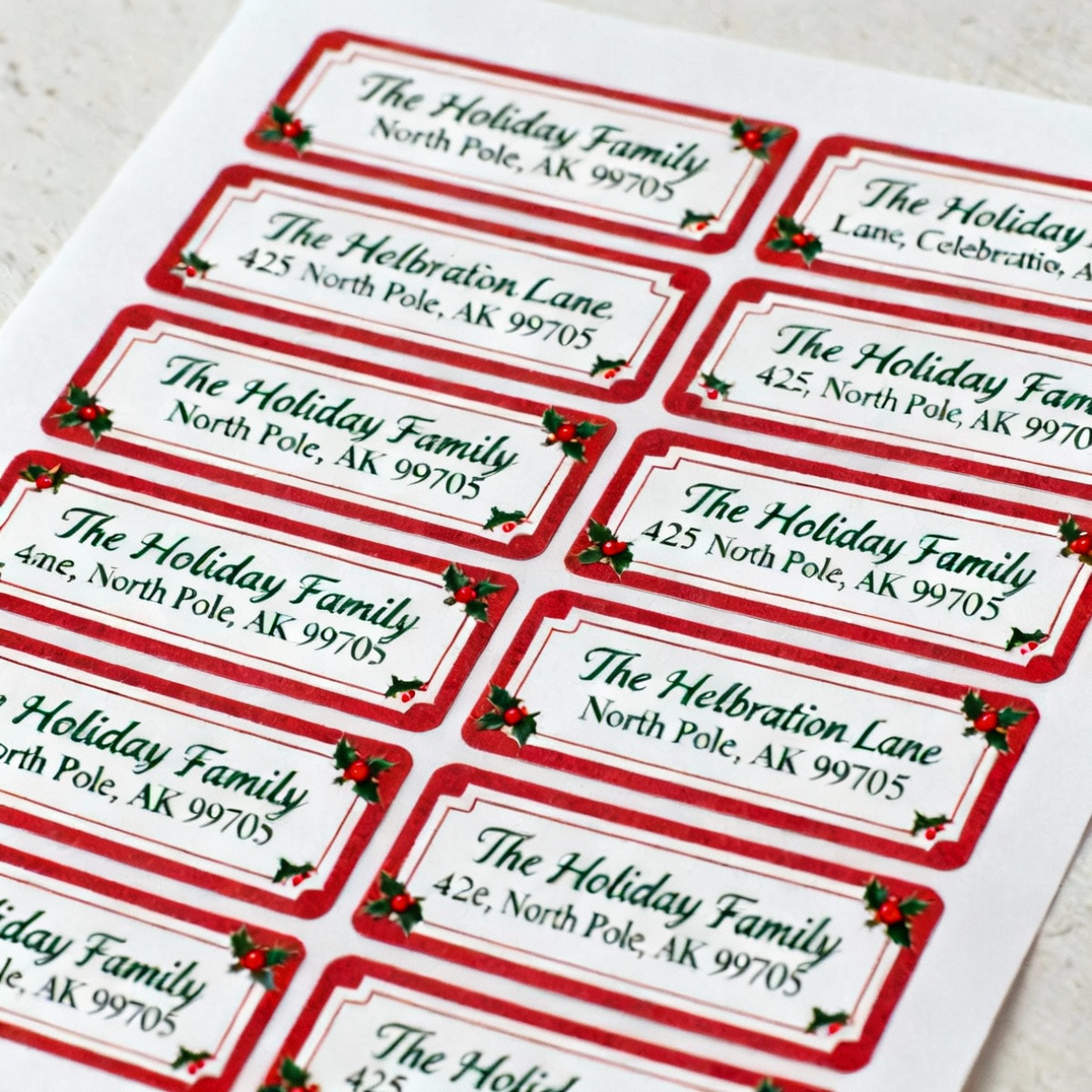 Address Labels