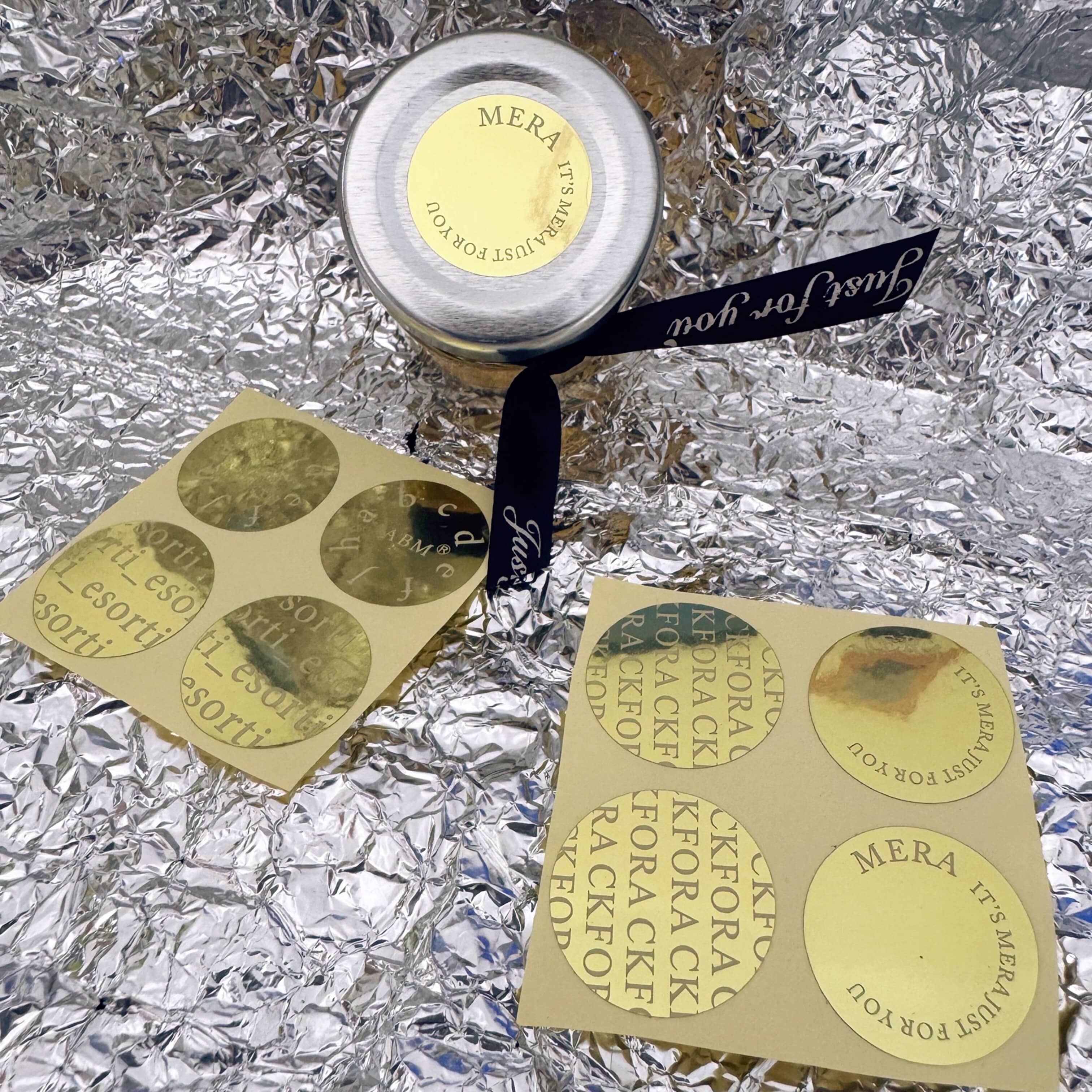Gold Foil Paper Stickers