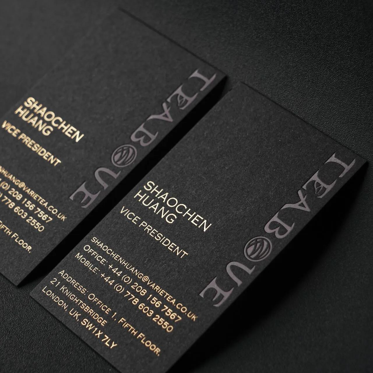 Custom Black Cardstock Postcards